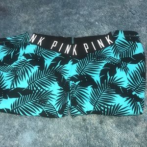 Vs PINK : Blue and black capris!